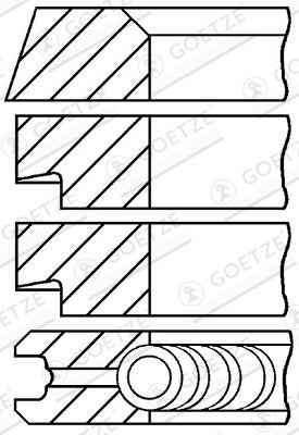 GOETZE M&auml;nn&auml;nrenkaat 90.00mm (2.5x2.5x2.5x4.0mm) MB