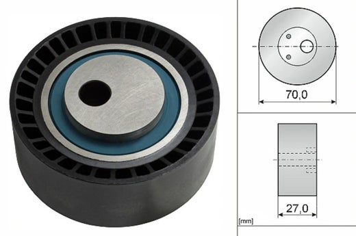 INA Moniurahihnan kiristysrulla (70x27mm) Fiat/Lancia/PSA/Suzuki